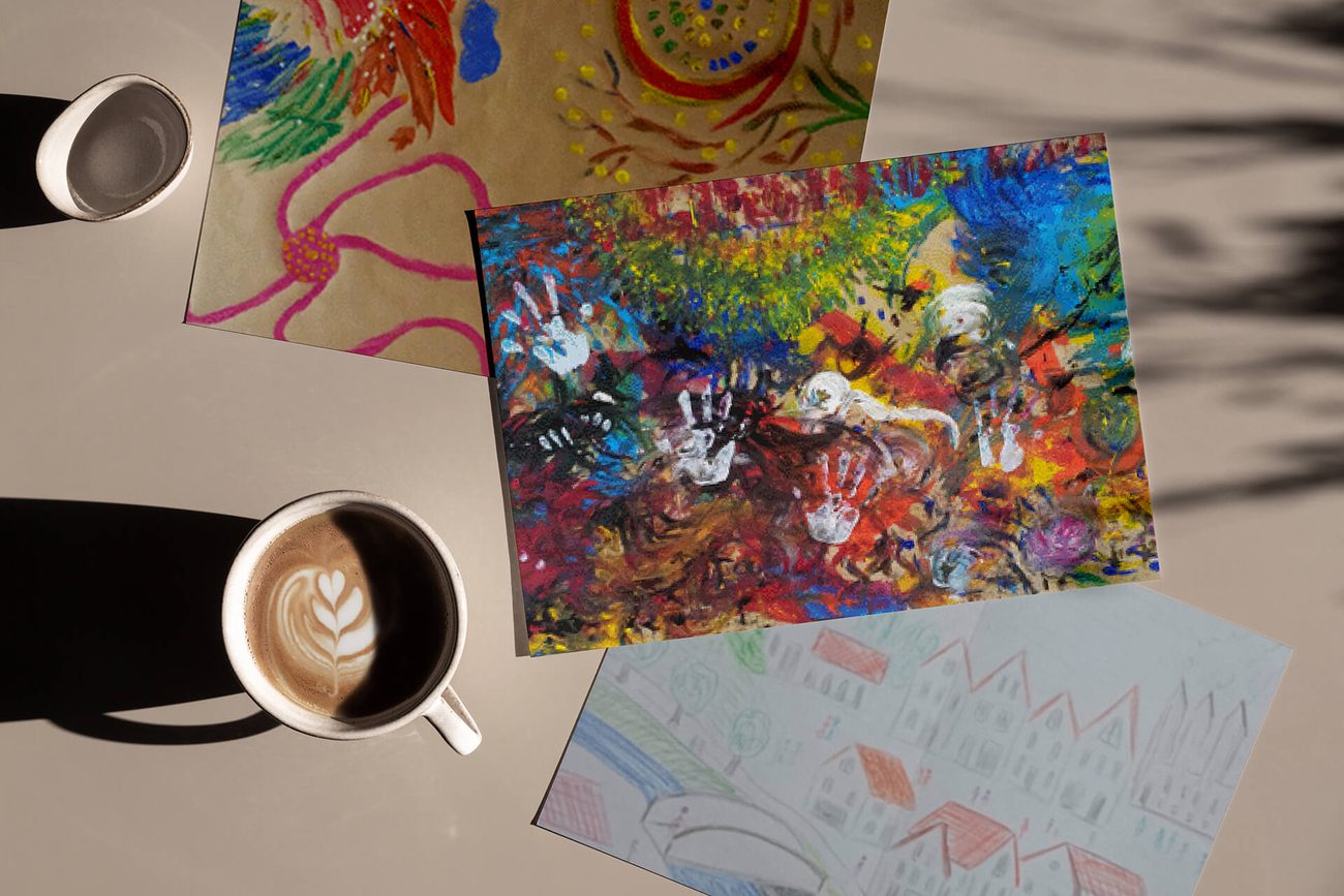 Gruppensitzung Kunst- und Kreativtherapie